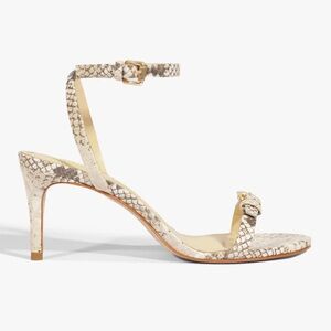 Schutz AURORA MID SANDAL snakeskin heels